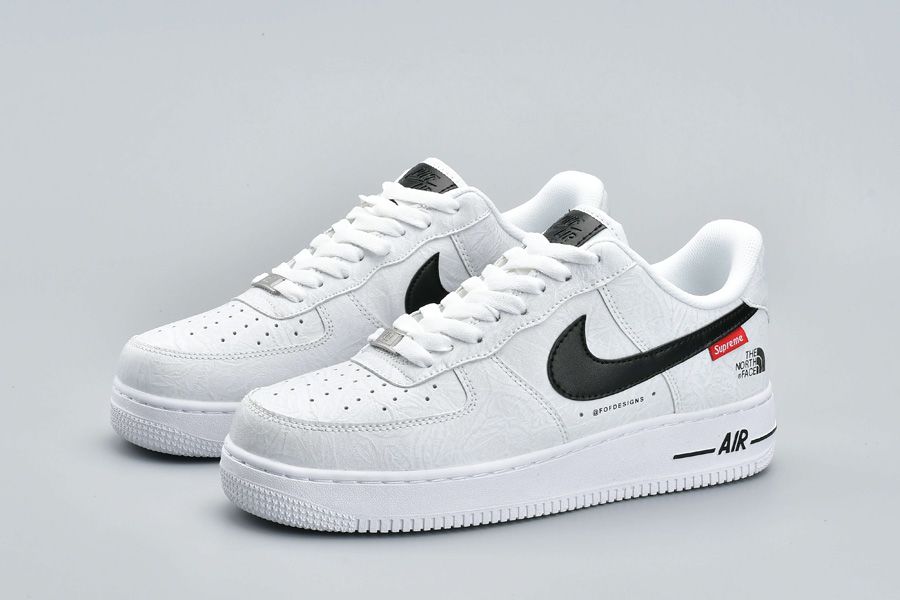 The North Face x Supreme x Air Force 1 Low In White - FavSole.com