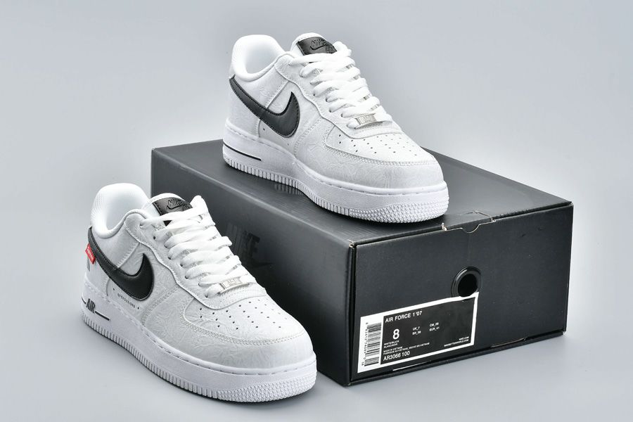 The North Face x Supreme x Nike Air Force 1 In White - FavSole.com