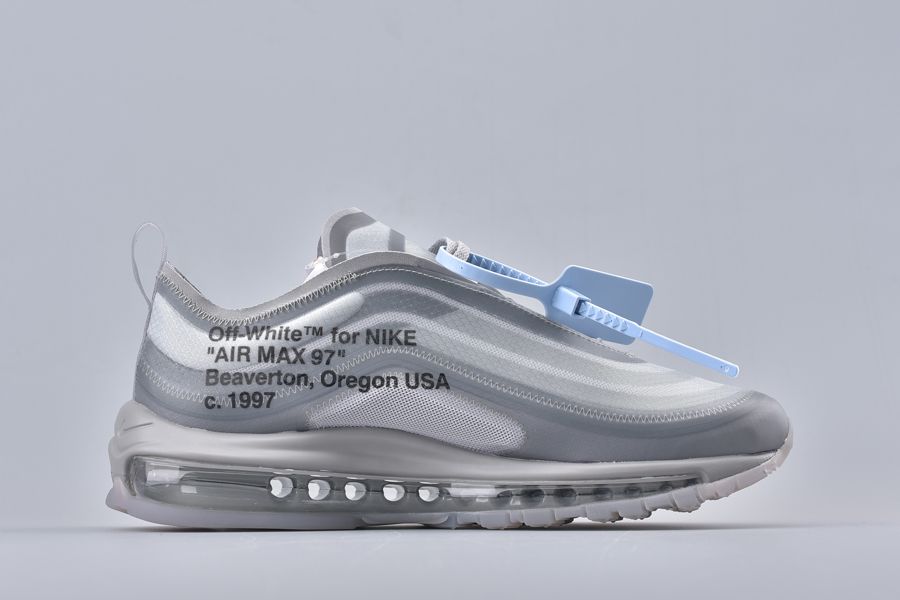 2018 The Ten: Off-White x Nike Air Max 97 White-Wolf Grey - FavSole.com