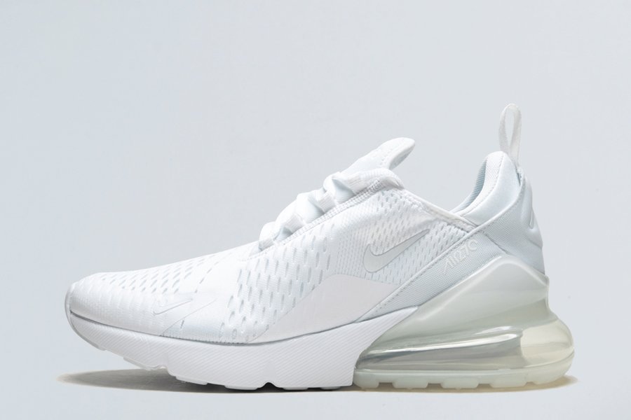 Nike Air Max 270 All White AH8050-101 Running Shoes Sneakers - FavSole.com