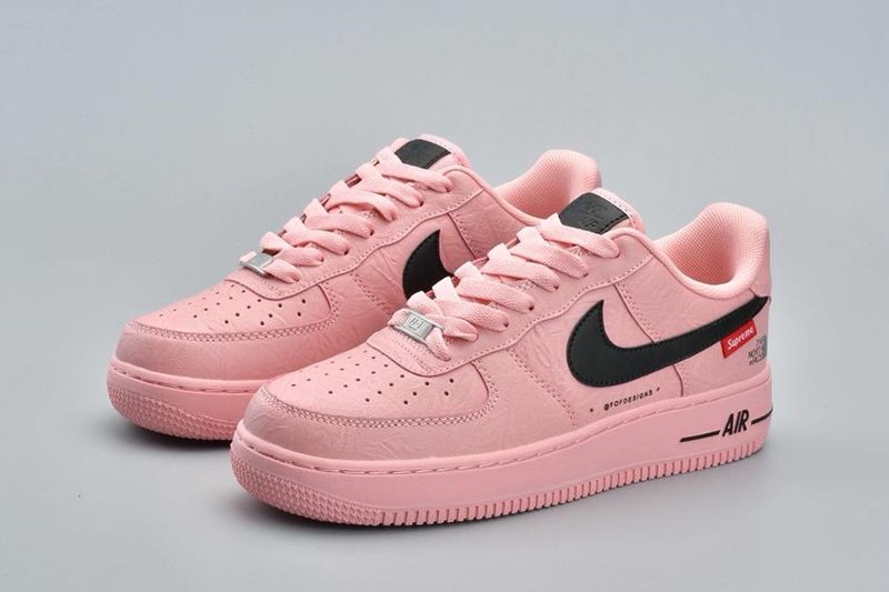 Womens Nike Air Force 1 Low X X NORTH FACE Pink