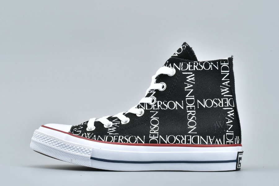 Converse x JW Anderson Chuck 70 Hi “Grid” Sneakers Black - FavSole.com