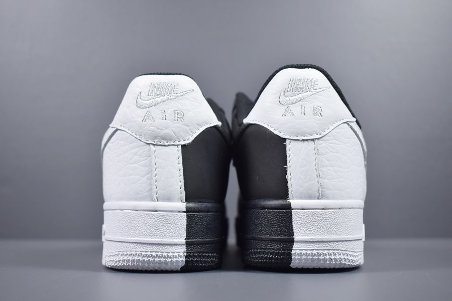 nike air force 1 split black and white