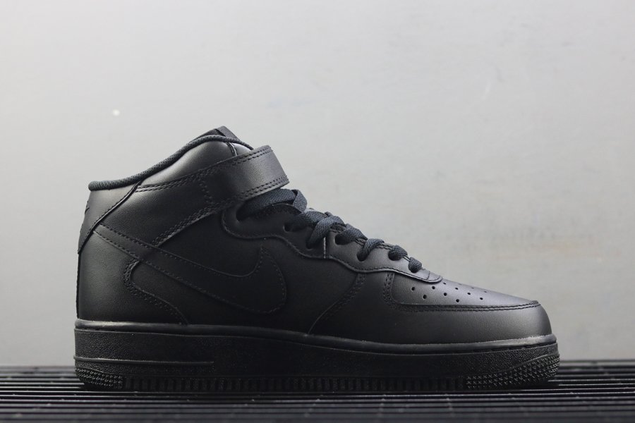 Nike Air Force 1 Mid ’07 All Black 315123-001 - FavSole.com
