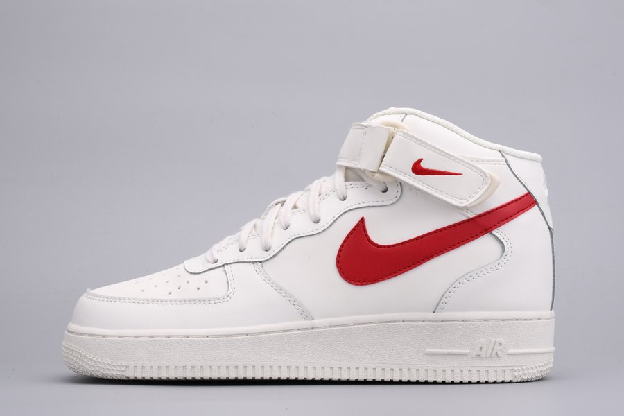 Nike Air Force 1 Mid 07 Sail/University Red 315123-126 - FavSole.com