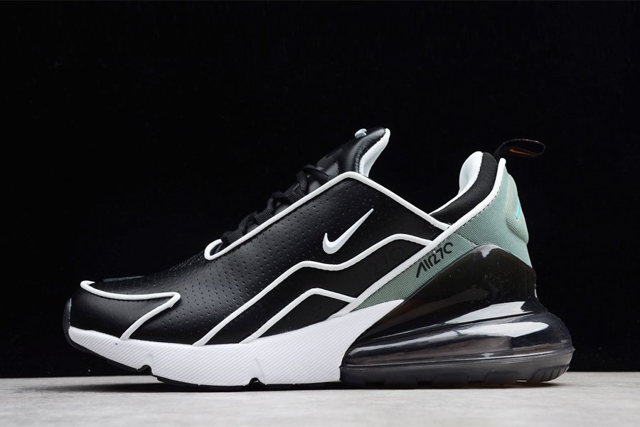 Nike Air Max 270 Leather Black White Teal - FavSole.com