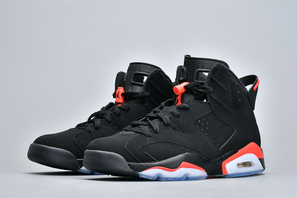 Кроссовки Nike Air Jordan 6 Retro, Black Infrared. Jordan 6 Black Infrared stock.