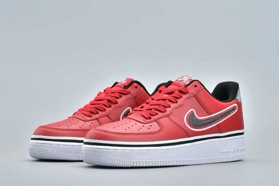 Nike Air Force 1 Low Sport NBA Red Black White - FavSole.com