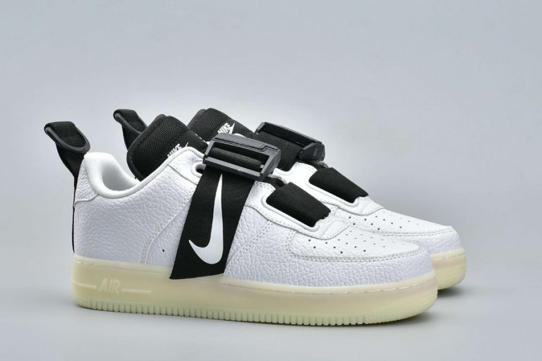 nike air force low utility white black