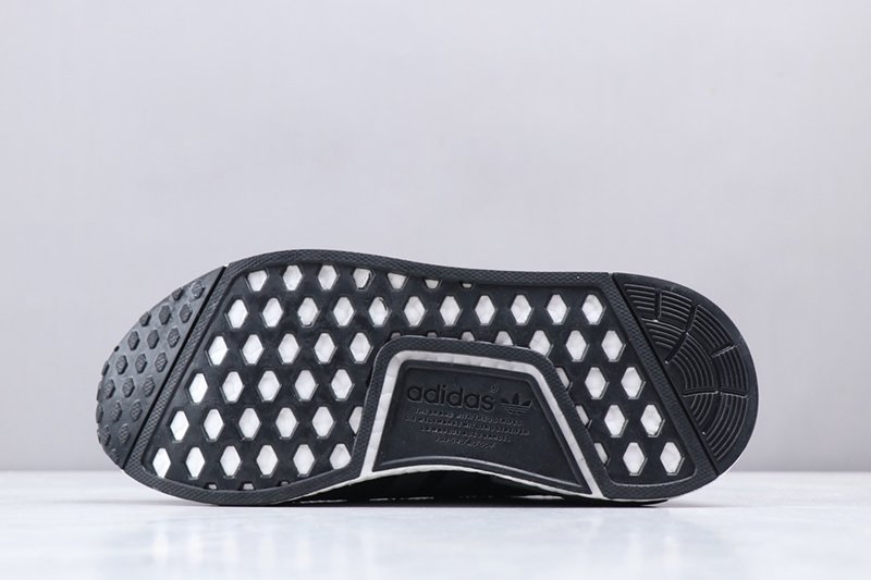 adidas NMD Runner R1 Casual Shoes Black Solar Orange B37621 -3