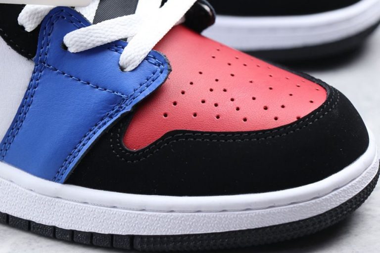 air jordan 1 mid top 3 blue red black white