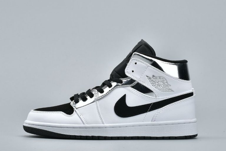 jordan 1 mid black pink white