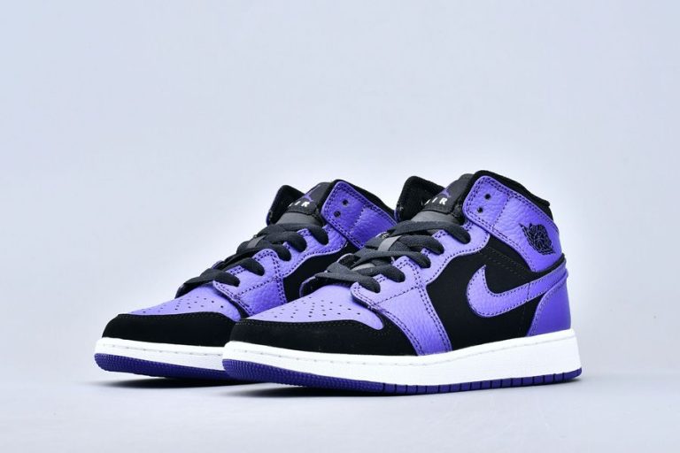 air jordan 1 mid black dark concord