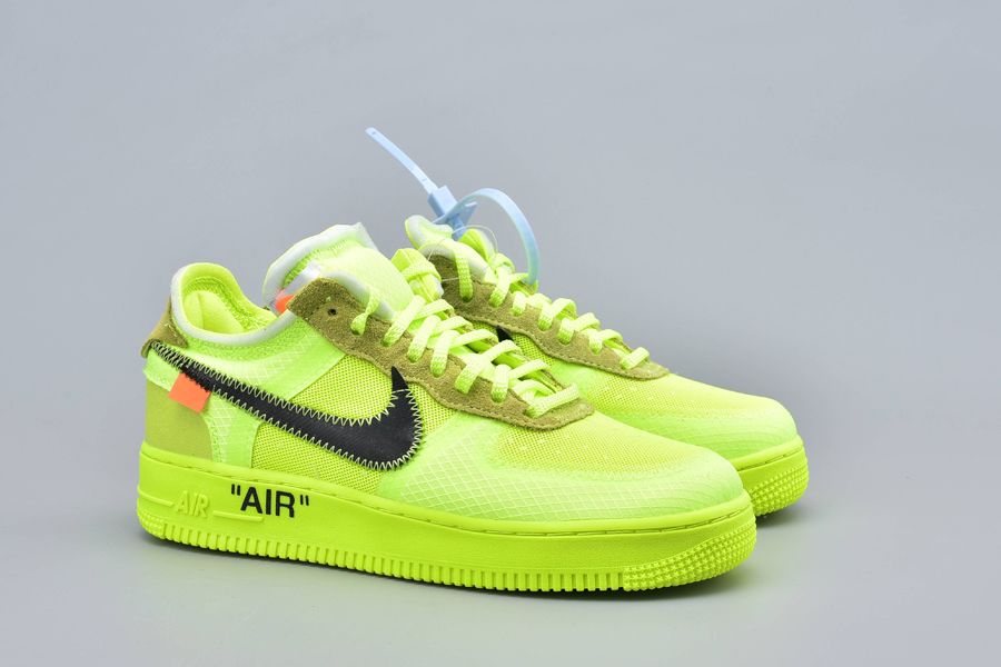 2018 OFF-WHITE x Nike Air Force 1 Low “Volt” - FavSole.com