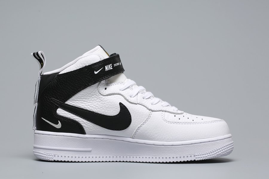 Nike Air Force 1 Mid ’07 Utility White Black 804609-103 - FavSole.com