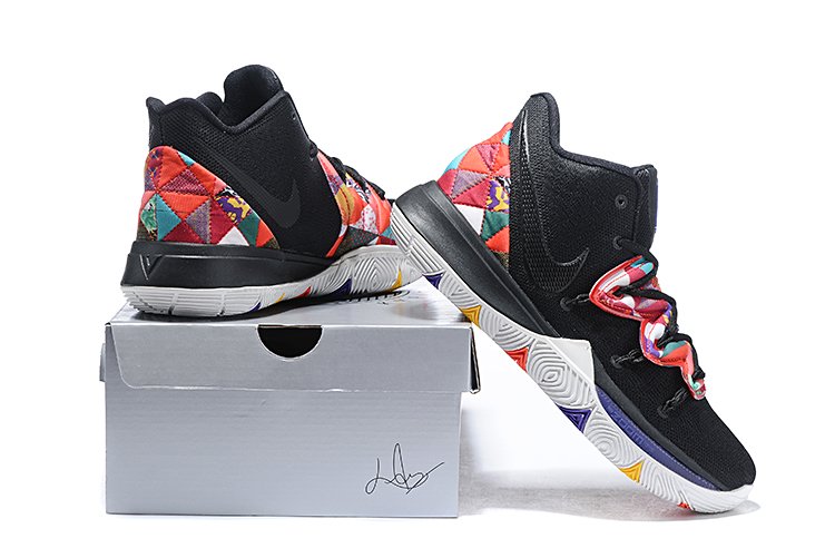 kyrie 5 black blue orange