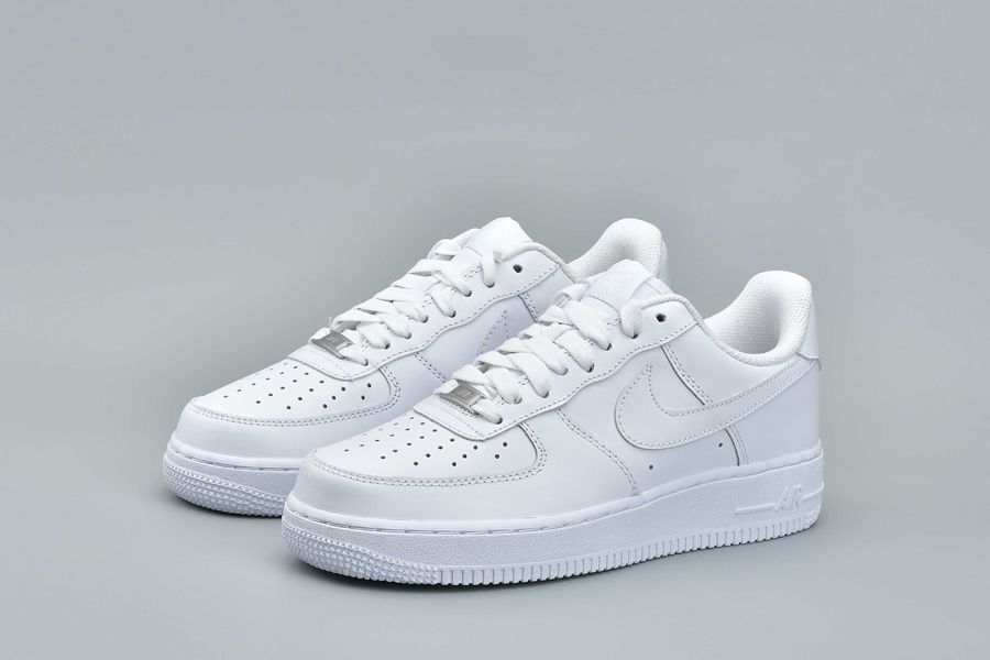 Classic All White Nike Air Force 1 ’07 Low Whiteout AF1 - FavSole.com