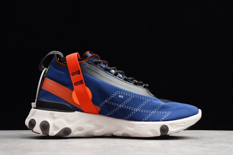 nike react runner mid wr ispa blue void team orange