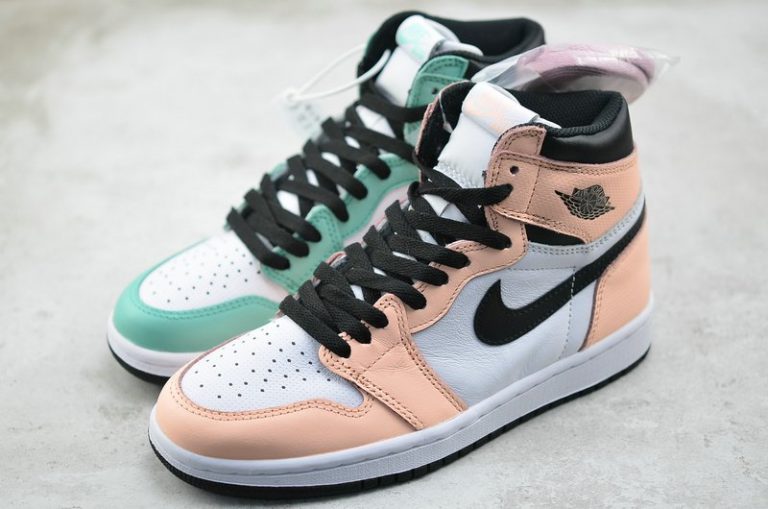 Air Jordan 1 Retro High OG “Mismatch Perforated” Teal and Pink For ...