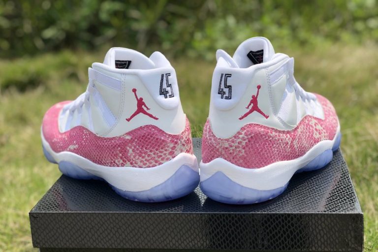 snakeskin 11s pink