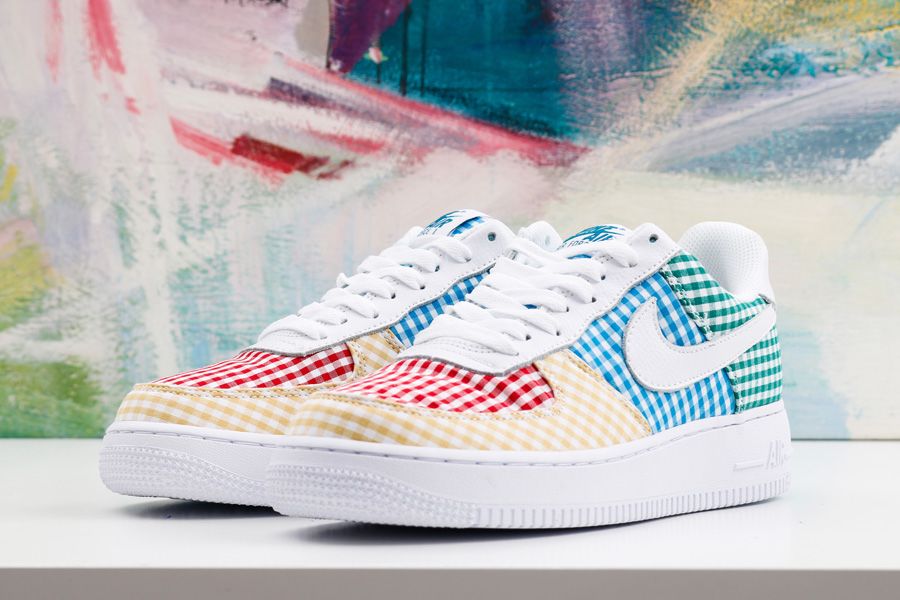 New Summer Nike Air Force 1 Low “Gingham Patterns” Multi-Color ...