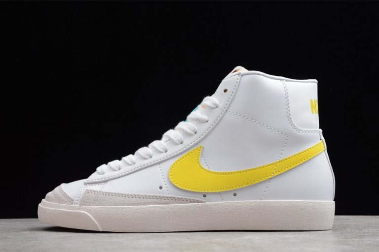 yellow nike mid blazer 77