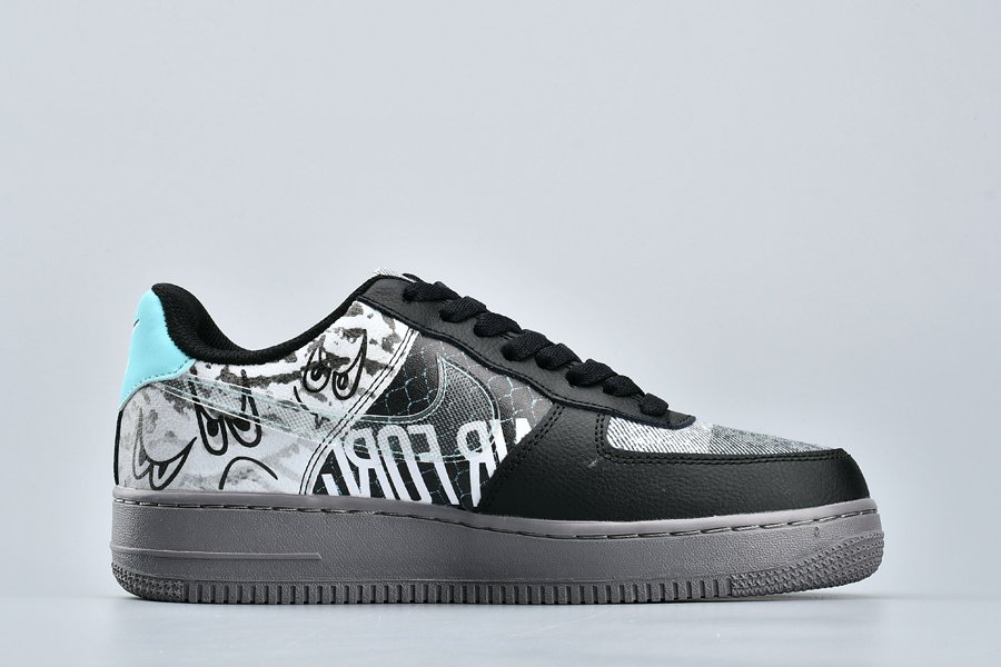 Nike Air Force 1 Low “Graffiti” Off Noir/Pure Platinum - FavSole.com