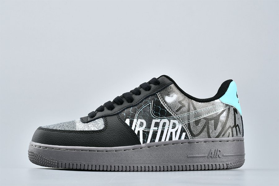 Nike Air Force 1 Low “Graffiti” Off Noir/Pure Platinum - FavSole.com