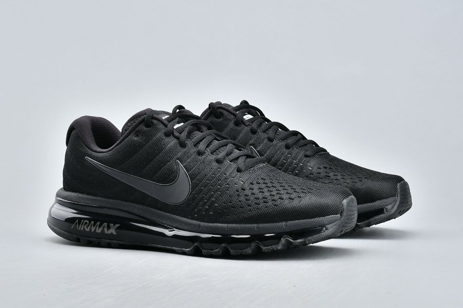 Nike Air Max 2017 Triple Black Running Shoes - FavSole.com