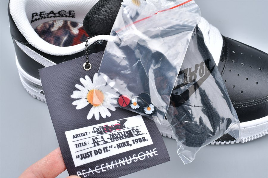 G-Dragon x Air Force 1 07 Para-noise Black White -4