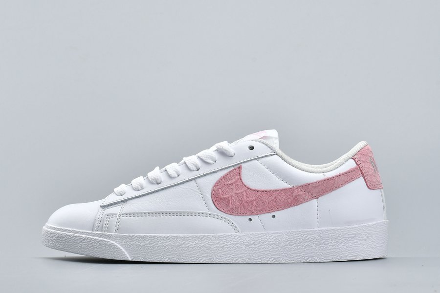 Ladies Nike Wmns Blazer Low PRM White Pink For Sale