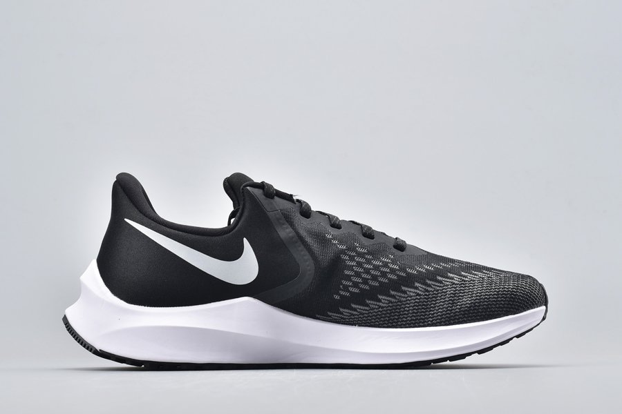 Nike Air Zoom Winflo 6 Black/White-Dark Grey-Mtlc Platinum - FavSole.com