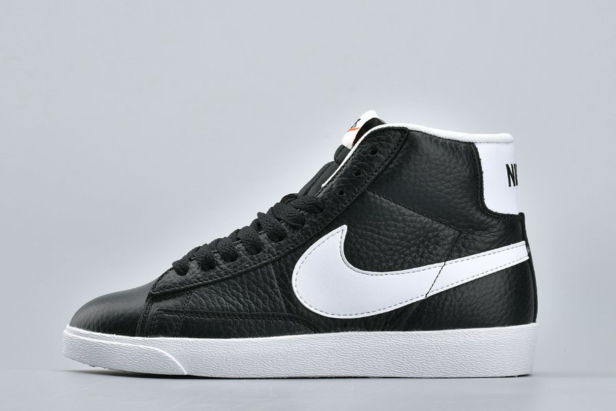Nike Blazer High Premium Leather Black White To Buy