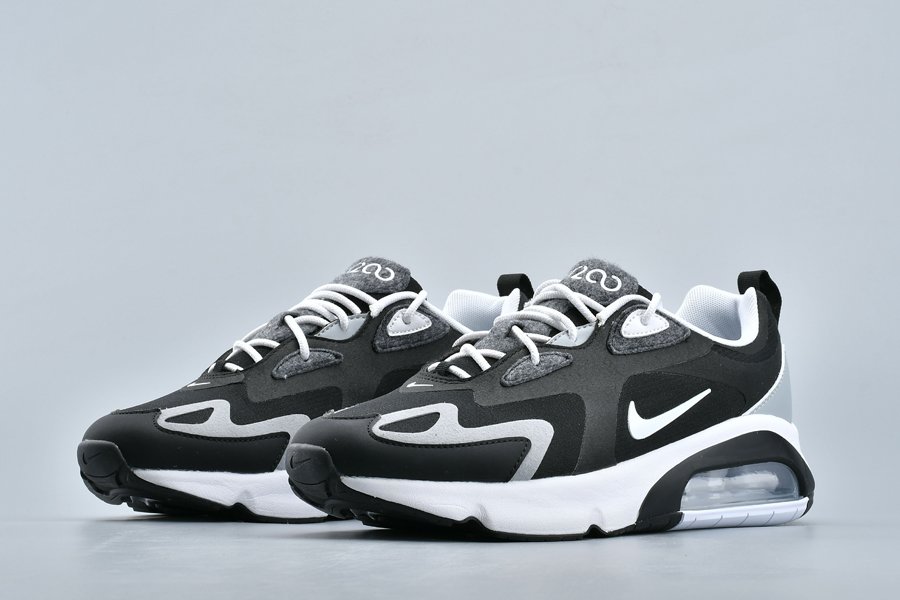 Nike Air Max 200 Black White Grey Men’s Lifestyle Shoes - FavSole.com