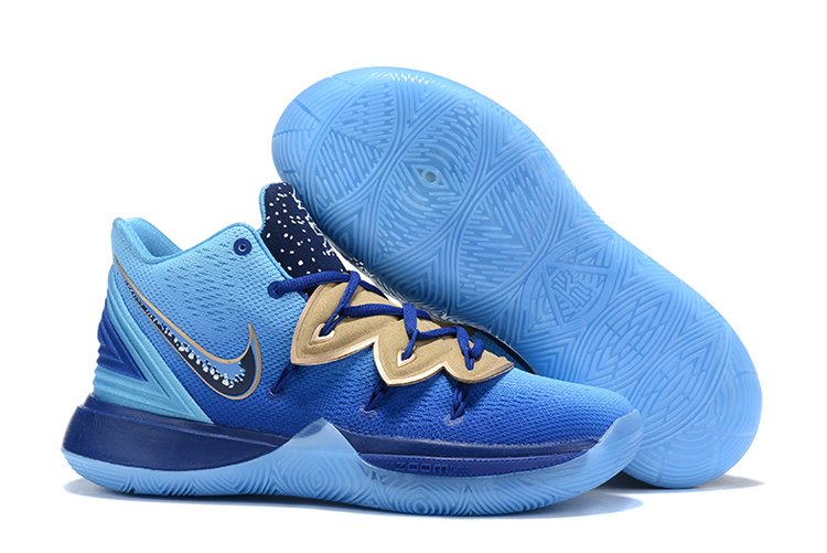 Concepts x Nike Kyrie 5 Blue Gold For Sale