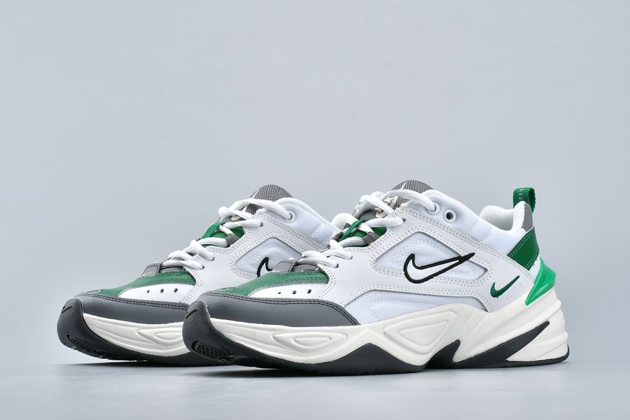 Dad Shoe Nike M2K Tekno White Grey Green AV4789-009 - FavSole.com