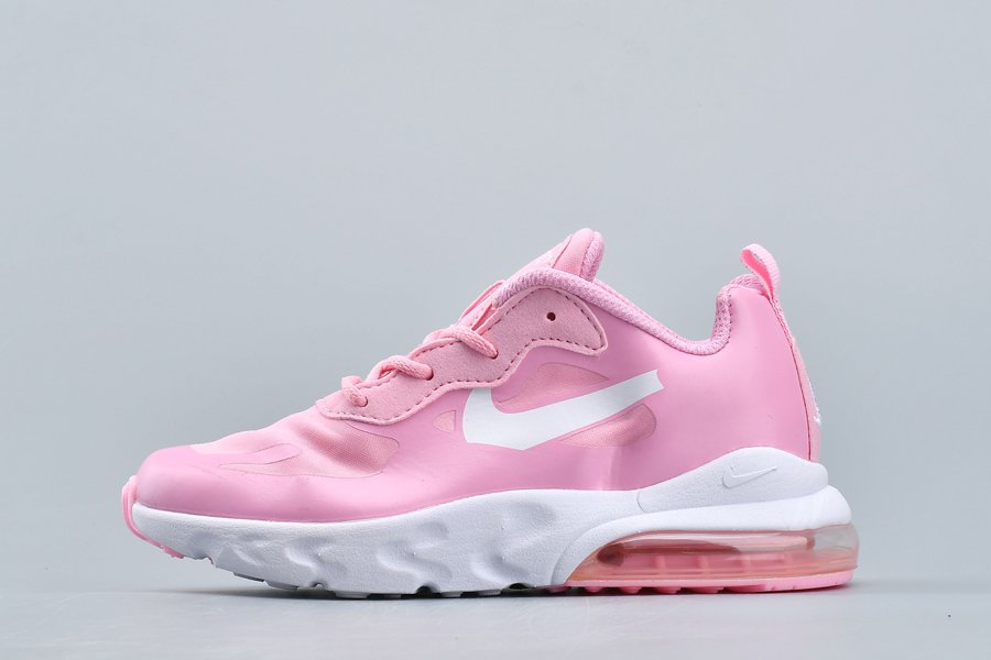 Kids Nike Air Max 270 React Pink White On Sale