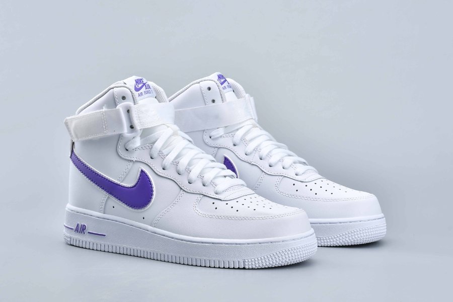 Nike Air Force 1 High ’07 3 White/Court Purple AT4141-103 - FavSole.com