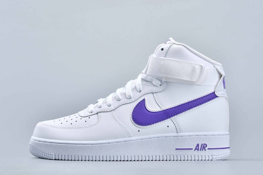 Nike Air Force 1 High 07 3 White Court Purple AT4141-103 On Sale
