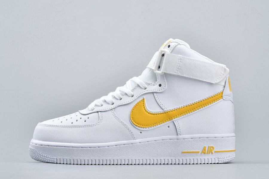Nike Air Force 1 High 07 3 White University Gold AT4141-101 For Sale