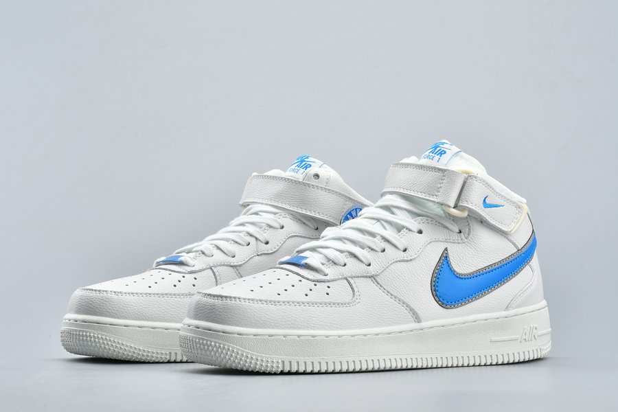 Stranger Things x Nike Air Force 1 Mid White Blue - FavSole.com