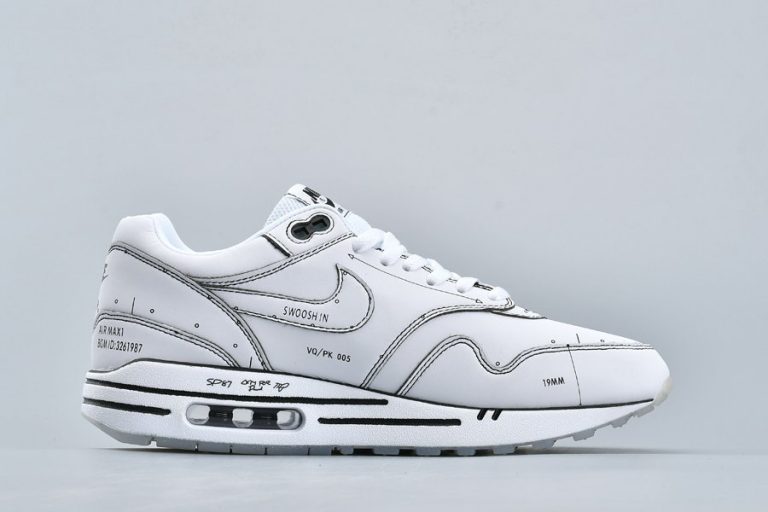 nike air max 1 schematic white