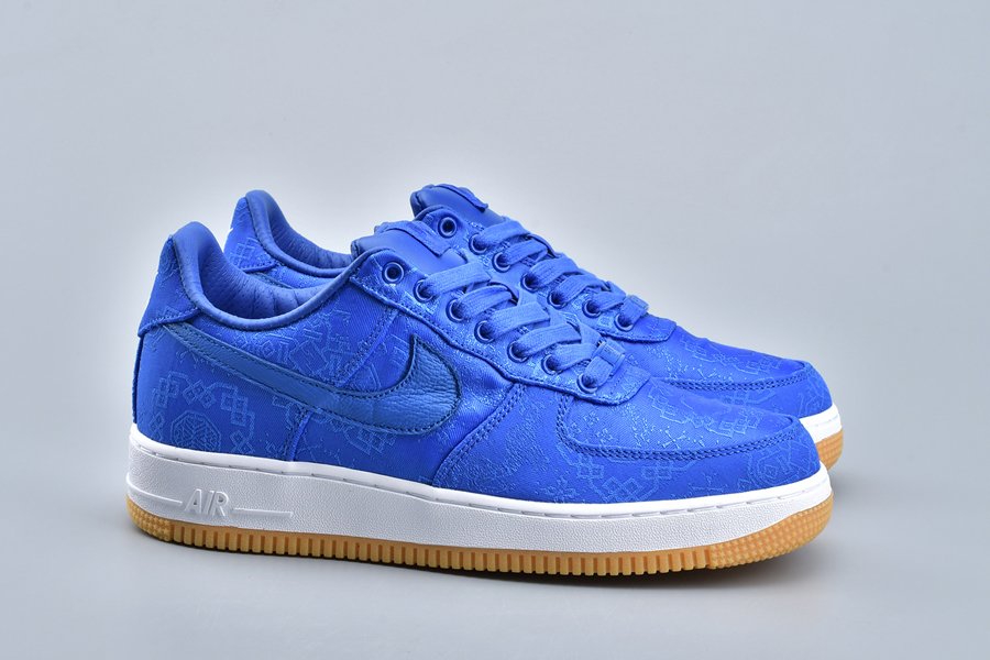Clot x Nike Air Force 1 Low Game Royal/White-Gum Light Brown - FavSole.com