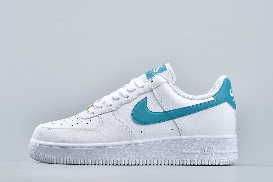 Men and Womens Nike Air Force 1 07 Low White Teal Nebula For Sale