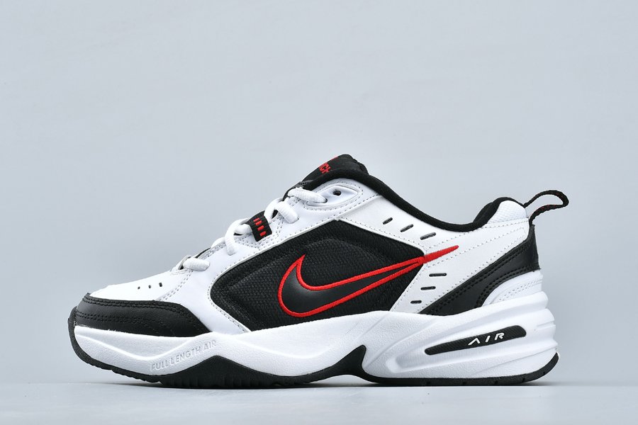 Nike Air Monarch IV 4 White Black Red 415445-101 For Sale