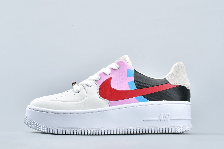 Nike WMNS Air Force 1 Sage Low LX White Black Pink Red To Buy