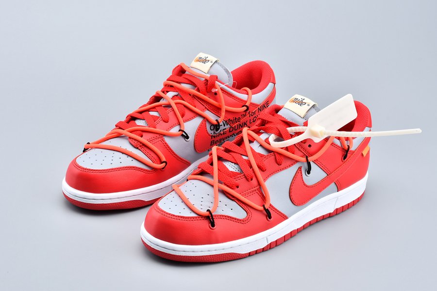 Off-White x Nike Dunk Low University Red CT0856-600 - FavSole.com