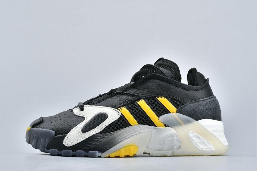 adidas Streetball Mens Trainers Black White Yellow For Sale