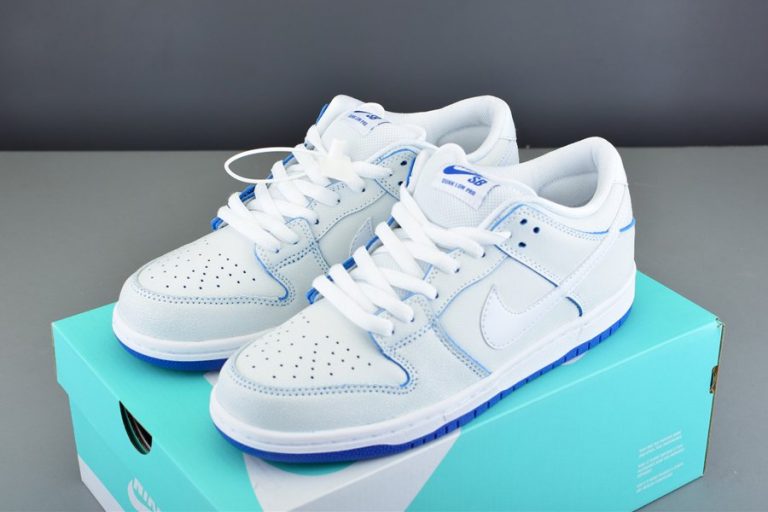 2019 Nike SB Dunk Low Pro WhiteGame Royal CJ6884100