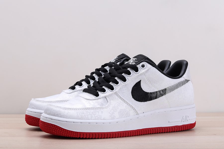 CLOT x Nike Air Force 1 Low “Fearless” White Black Red - FavSole.com